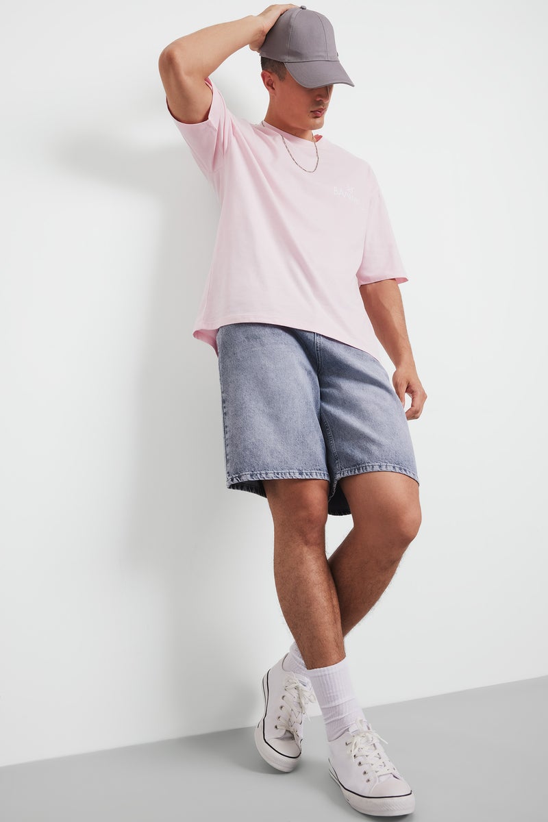 Man Regular Fit Jean Jean Bermuda