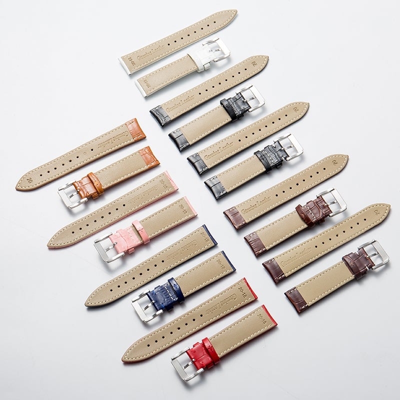 إيروريكس سوار ساعة من جلد العجل مقاس 18 مم (أزرق) - Image 3