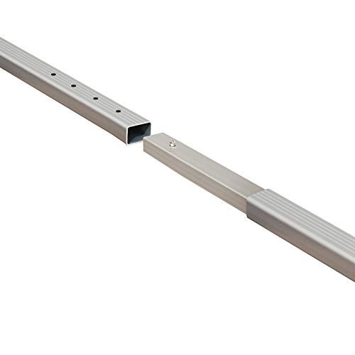 CargoLoc 2-Piece 60" Collapsible Aluminum Roof Top Cross Bar Set – Fits Maximum 55” Span Across Existing Raised Side Rails with Gap – Features Keyed Locking Mechanism - Image 3