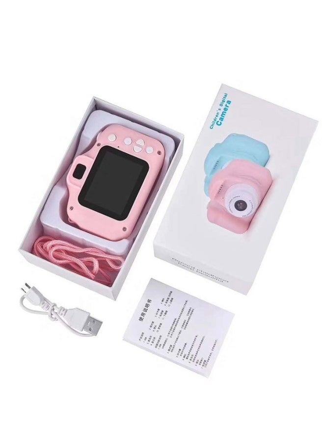 Generic X5s Children's Camera High Definition X2 Photography Mini Single Reflex Double Lens Toy Gift For Kids Compact Digital Camera-Body Color:X2 Ultra-high List Photo + Pink + Hard Box  - Image 1