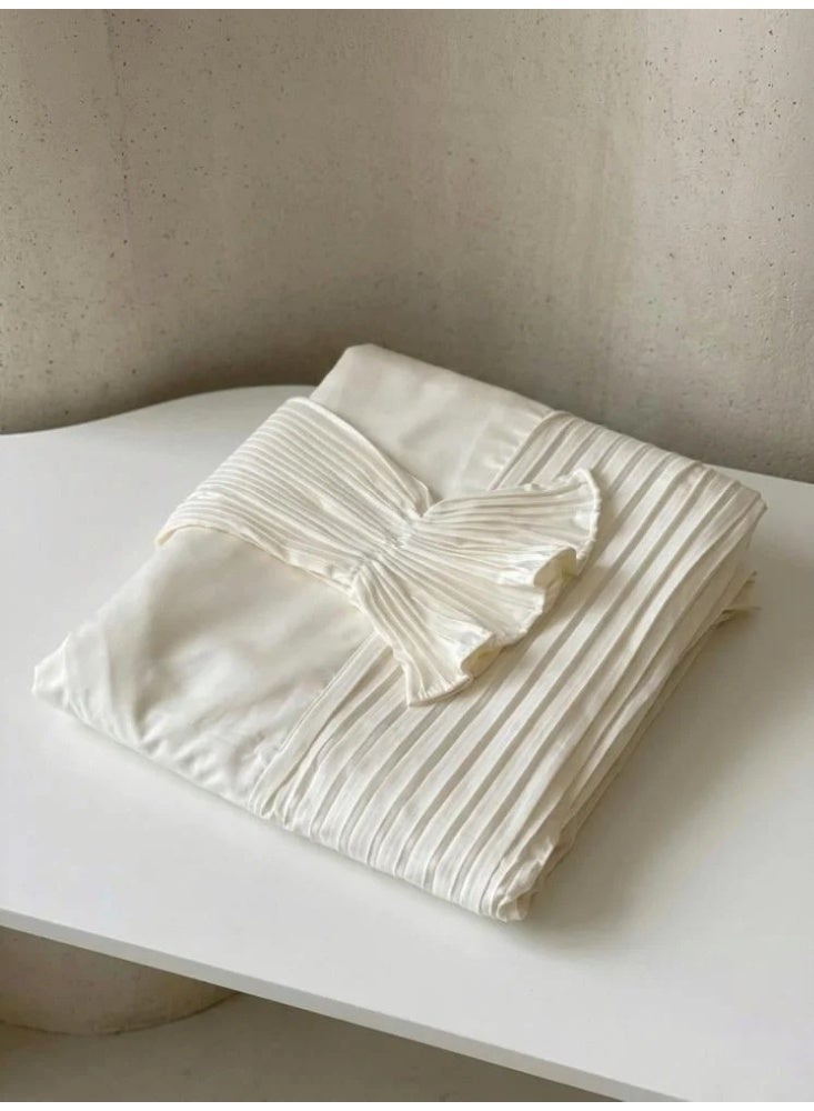 Women's prayer sheet, wide and comfortable, pleated, beautifully pleated, soft and luxurious fabric with a pleat system - long and wide.
