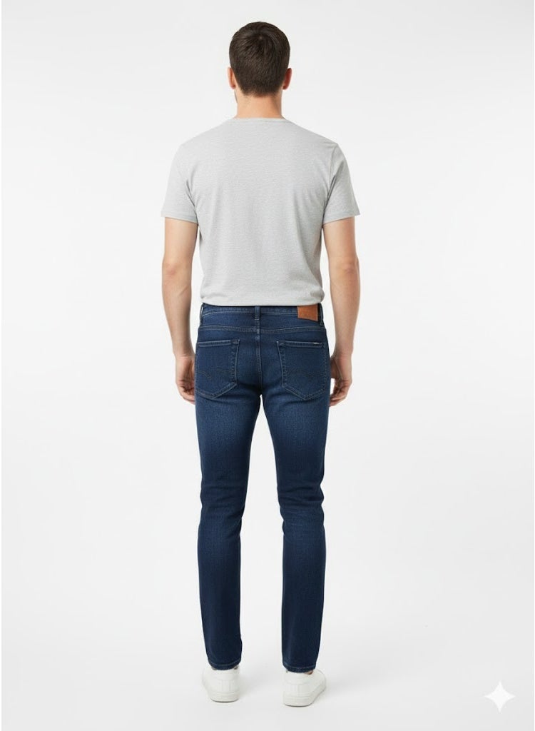 جينز دنيم رجالي بقصة عادية - Image 3