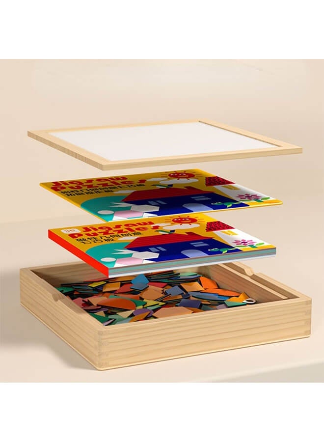 Aurlar Magnetic Tangram Puzzle For Children, Geometric Building Blocks, Educational Creative Magnetic Toys Over 2 Years Old - Image 5