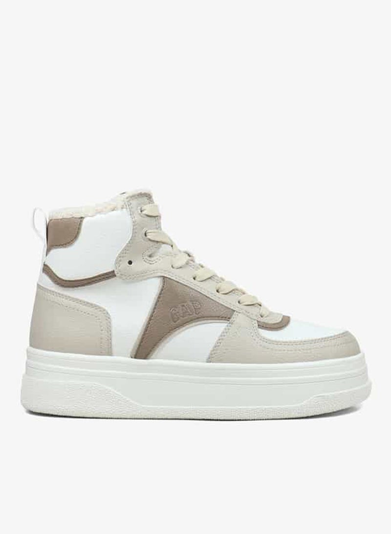 GAP Women's High Top Sneakers with Lace-Up Closure - Paradise Cup Mid W - Image 1