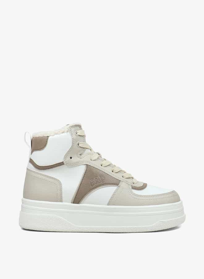 GAP Women's High Top Sneakers with Lace-Up Closure - Paradise Cup Mid W  - Image 1