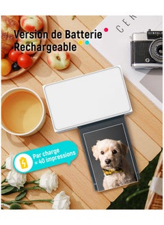 Liene Liene 4x6 Inch Photo Printer, 20 Photo Papers,1 Cartridge, Wi-Fi Picture Printer, Portable Thermal Dye Sublimation Printer for iPhone, Android, PC, Smartphone, Laptop, Desktop Compatible, Full-Color Instant Printer for Home & Travel, White  - Image 4