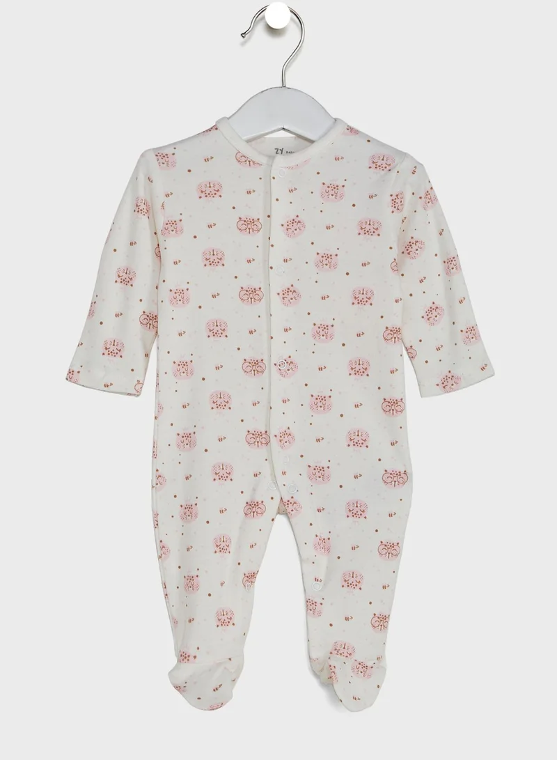Zippy Infant Leopard Queen Print Onesie