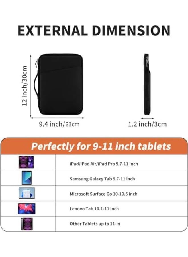 erorex حقيبة حمل متوافقة لجهاز آيباد بحجم 9 11 بوصة، حقيبة كمبيوتر لوحي، حقيبة واقية لجهاز آيباد برو 11 2022 2018، آيباد 10.9 بوصة، آيباد 10 10.2 بوصة، آيباد 9 8 7، جالاكسي تاب S9 S8 A8 A7 - Image 5