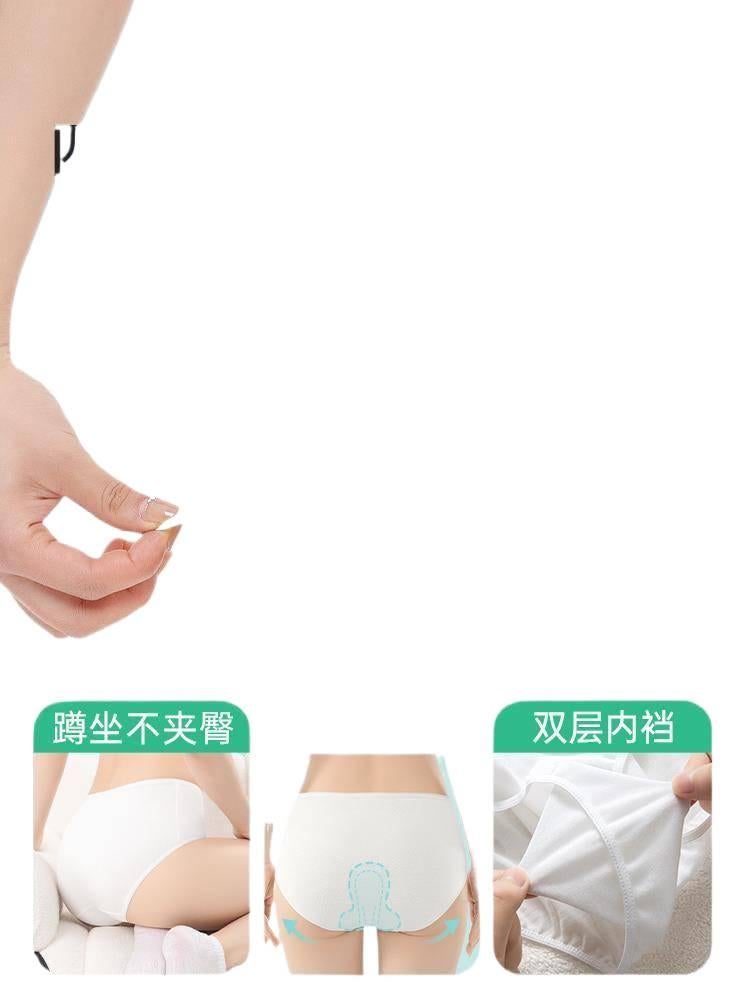 5 Pack Disposable Panties Women Cotton High Waist Maternity Postpartum Recovery Travel Sterile Size 5XL for 95kg 110kg - Image 4