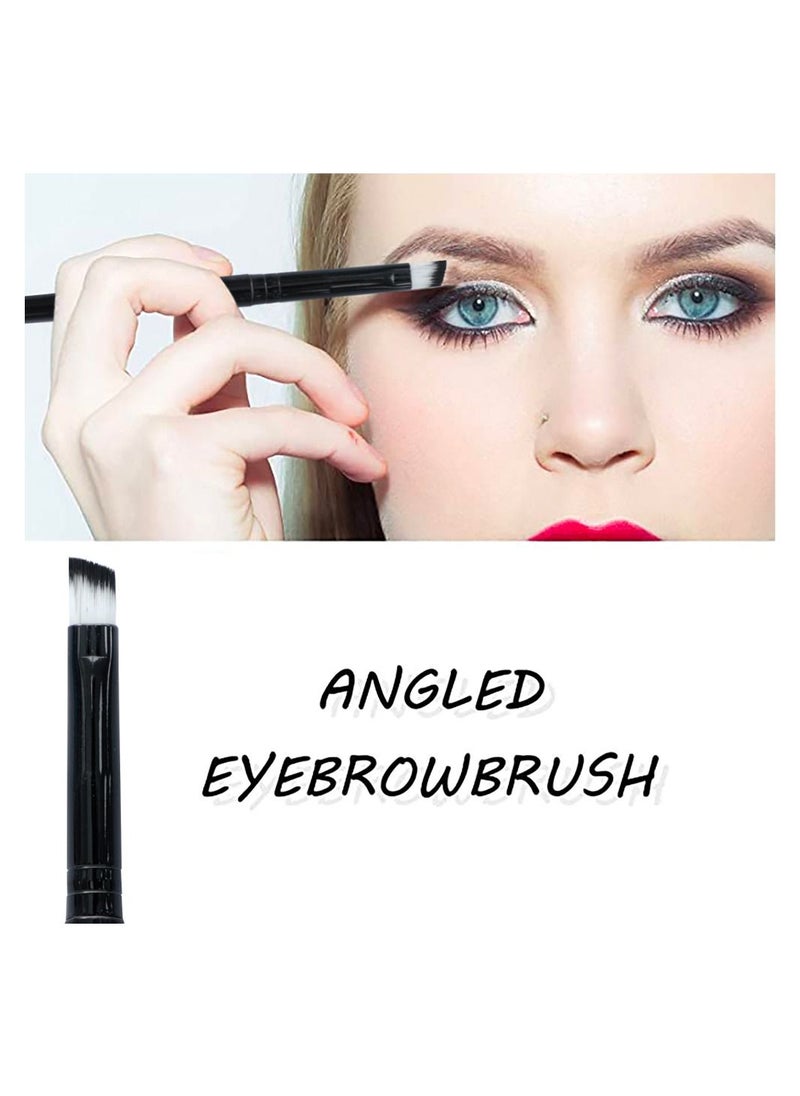 IOLITE - Eyebrow eye brow brush private label flat fine tip slim brow brush white angled eyebrow brush flat angle brow brush IEBB - Image 1