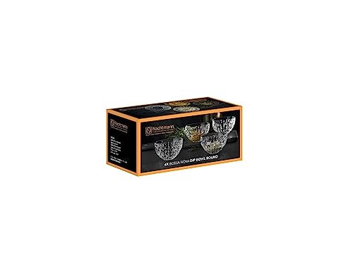 Nachtmann Bossa Nova Round Crystal Dip Bowls Set of 4 Serving Dish for Sauce Salsa Ice Cream and Dips Giftable 35 Ounce Clear Dishwasher Safe - Image 3