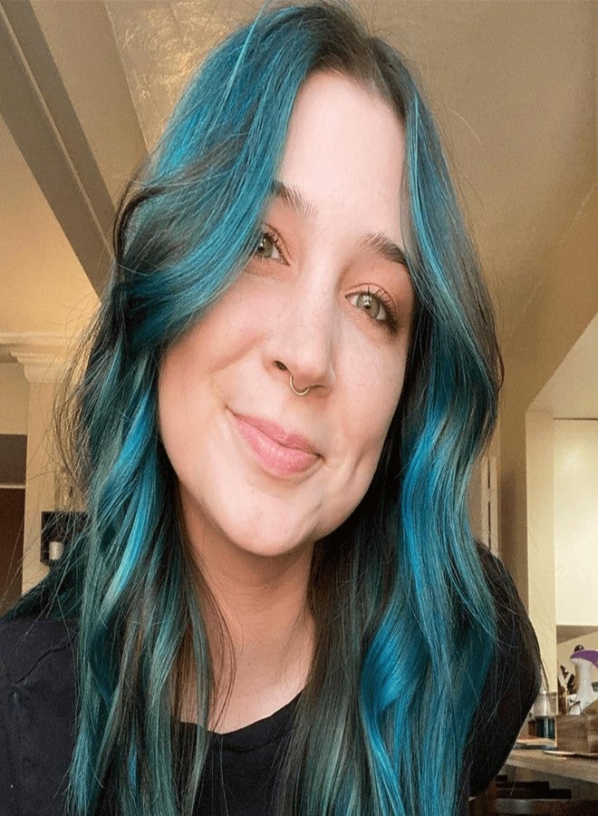Overtone Color Depositing Semi-Permanent Hair Dye Conditioner - 8 oz For Natural & Color-Treated Hair, Moisturizing Shea Butter & Coconut Oil - Vegan & Cruelty-Free, Extreme Teal - Image 5