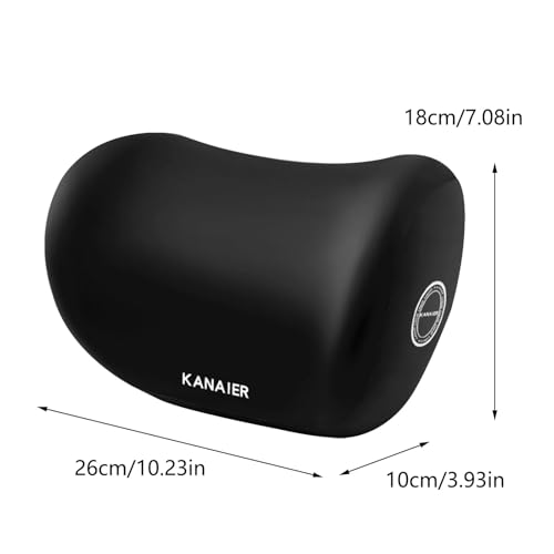 PRIMIL Car Neck Pillow,Neck Pain Relief for Long Drive Car Seat Back Head Rest Memory Foam Pillow for Driving with Adjustable Strap,and Breathable Removable Cover (Black),Pack of 1 - Image 3