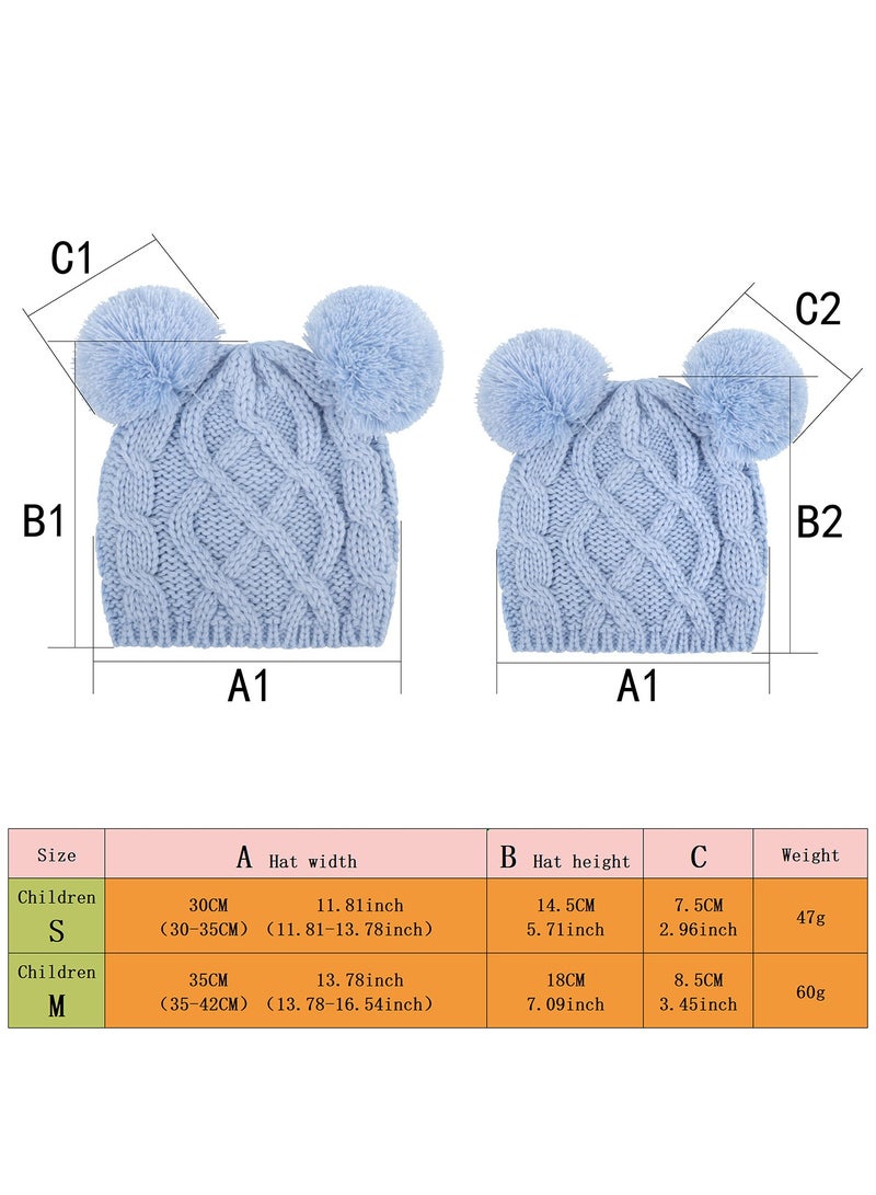 Baby Warm Bear Knitted Hat Brown - Image 3