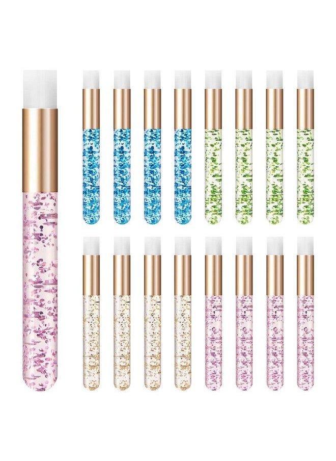 Kirecoo 17 Pcs Lash Shampoo Brushes Kirecoo Lash Brush For Eyelash Extensions Glitter Crystal Lash Brushes For Cleansing Nose Pore Eyelash Deep Cleaning Brush Eyelash Wash And Bath For Extensions  - Image 2
