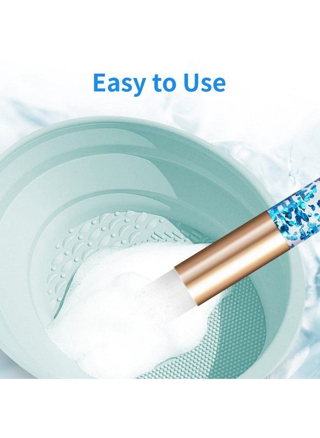 Kirecoo 17 Pcs Lash Shampoo Brushes Kirecoo Lash Brush For Eyelash Extensions Glitter Crystal Lash Brushes For Cleansing Nose Pore Eyelash Deep Cleaning Brush Eyelash Wash And Bath For Extensions  - Image 5