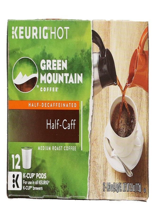 Green Mountain Coffee Roasters محمصة قهوة غرين ماونتن، كبسولات كي-كاب، نصف كافيين، 12 كبسولة - Image 2