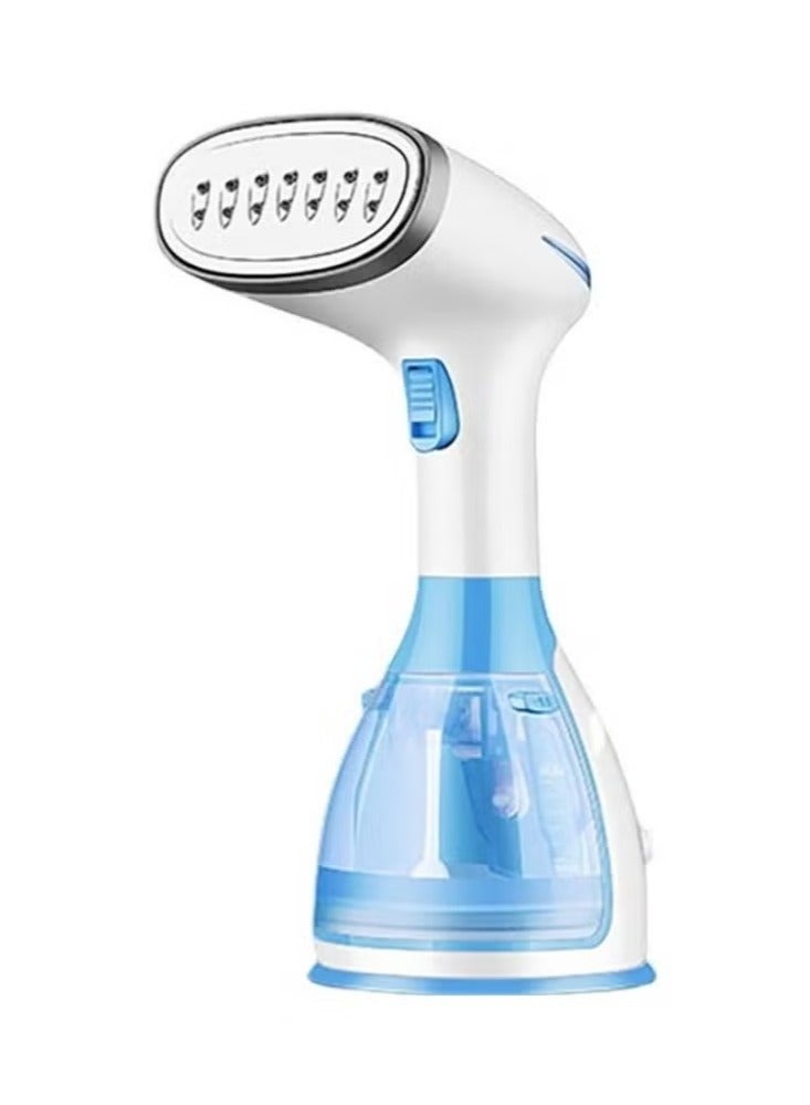 TIGER Mini Handheld Portable Garment Steamer 1500W CU-141 – White/Blue, Compact & Powerful Fabric Steamer, Quick Heat-Up, Ideal for Clothes, Curtains, and Upholstery, Easy-to-Use Travel-Friendly Design  - Image 3