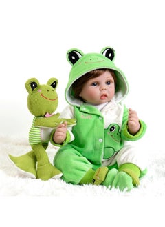 Aori Aori Reborn Dolls Lifelike Newborn Baby Doll Realistic Weighted Toddler Real Life 22 Inch Jumping Frog Set Great Birthday Gift for Kids  - Image 1