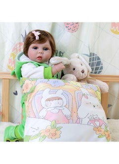 Aori Aori Reborn Dolls Lifelike Newborn Baby Doll Realistic Weighted Toddler Real Life 22 Inch Jumping Frog Set Great Birthday Gift for Kids  - Image 3