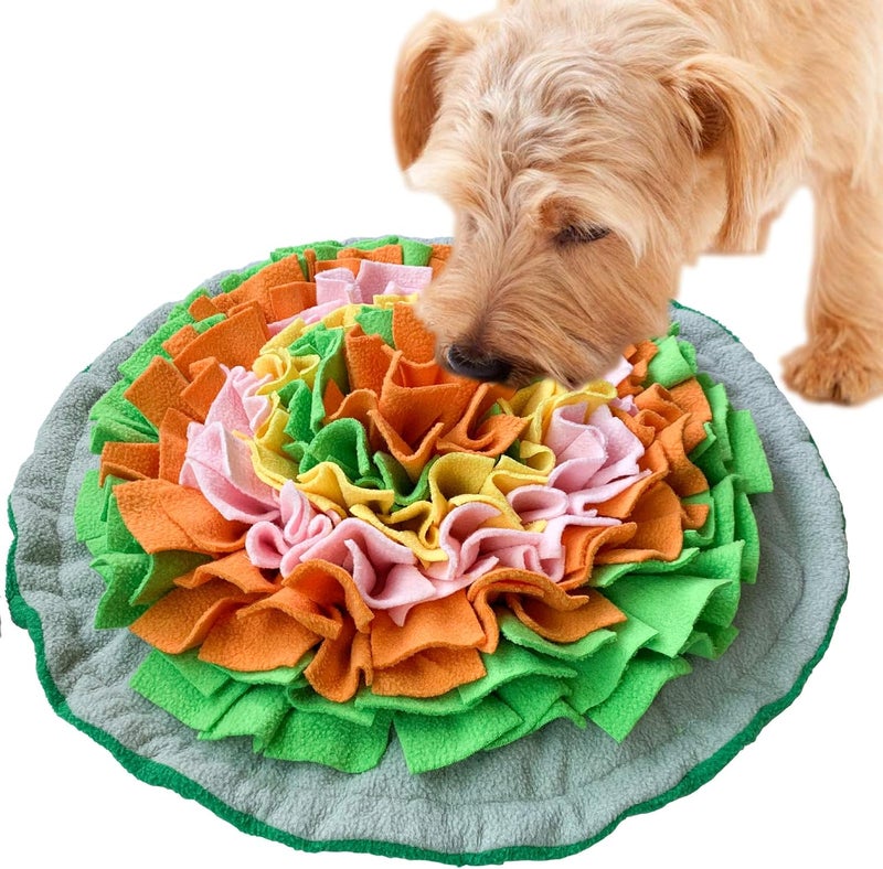 SCHITEC Snuffle Mat for Dogs, Interactive Foraging Puzzle Blanket, Nosework Feeding Bowl Sniffing Pad for Cats Puppies Small Medium Pets - Image 1