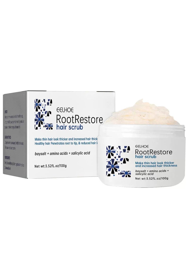 إيلهو شامبو مقشر لتقشير فروة الرأس لنمو الشعر ، شامبو منقي لبناء القشرة وعلاج فروة الرأس الجافة والحكة الجافة ، التحكم في الزيت والهدئة المنعشة ، خالي من الكبريتات ، 3.52 أوقية - Image 1