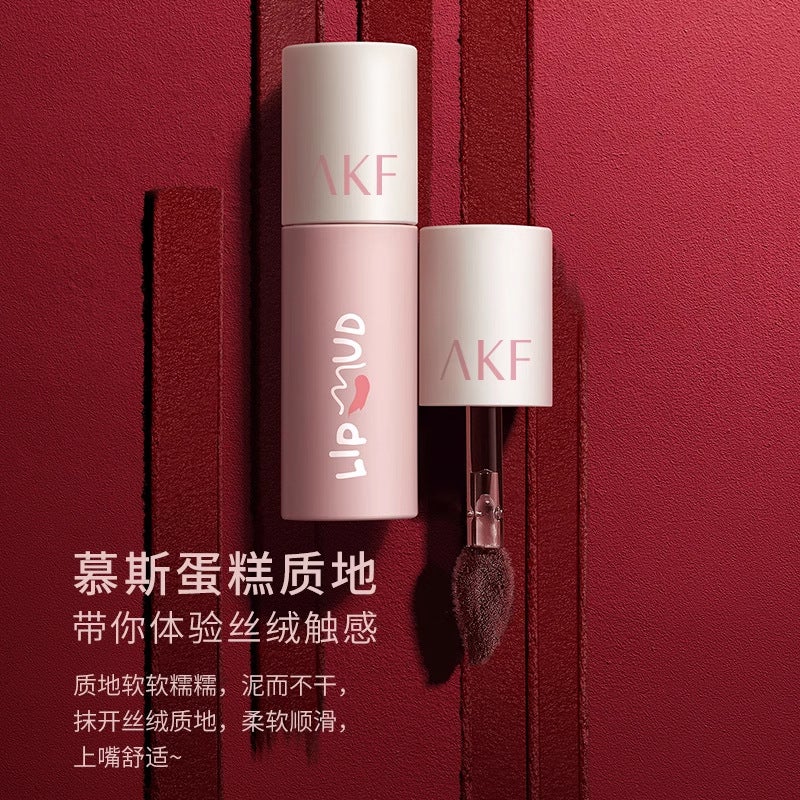 Akf Lip Mud Lip Glaze Whitening Lipstick For Female Students Niche Brand Lip Gloss Lip Balm Natural Color For Women - Image 3