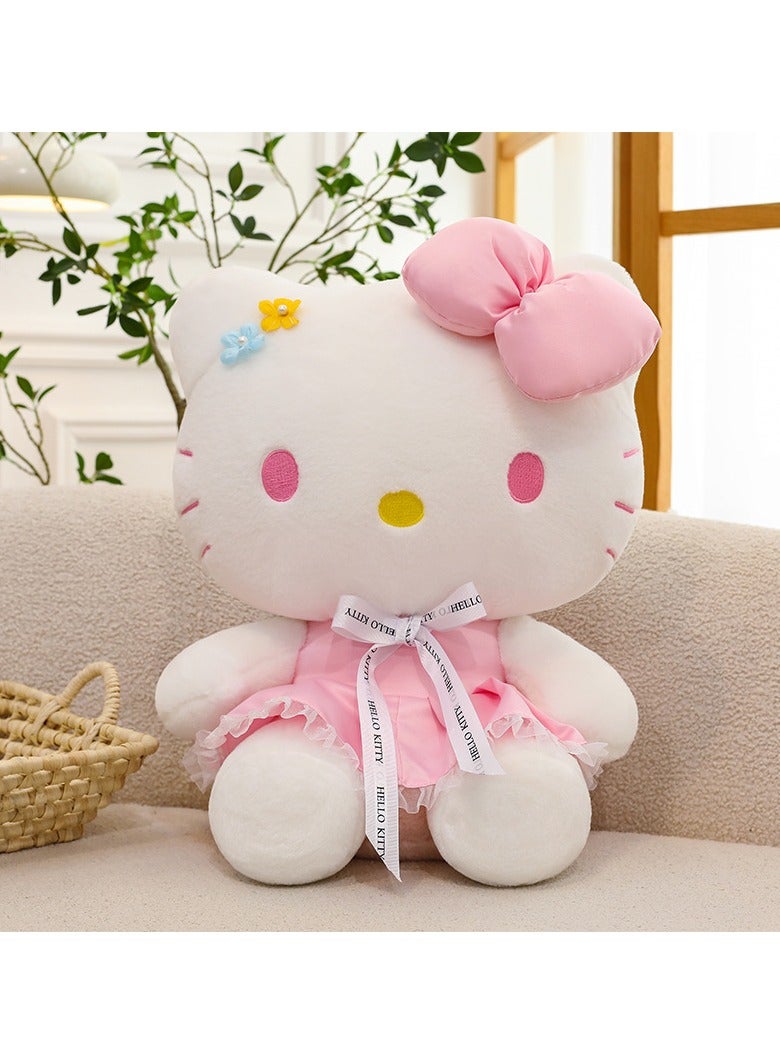 45cm Flower KT Cat Plush Toy Hello Kitty Pillow Doll - Image 1