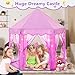 Monobeach Princess Tent Girls Large Playhouse Kids Castle Play Tent with Star Lights Gift Toy for Children Indoor and Outdoor Games 55 x 53 DxH Purple - Image 4