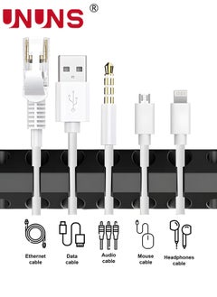 UNUNS Cable Holder Clips,5-Pack Cord Organizer Cable Management,Silicone Self Adhesive Cable Holder Wire Organizer Cord Clips For Home And Office  - Image 2