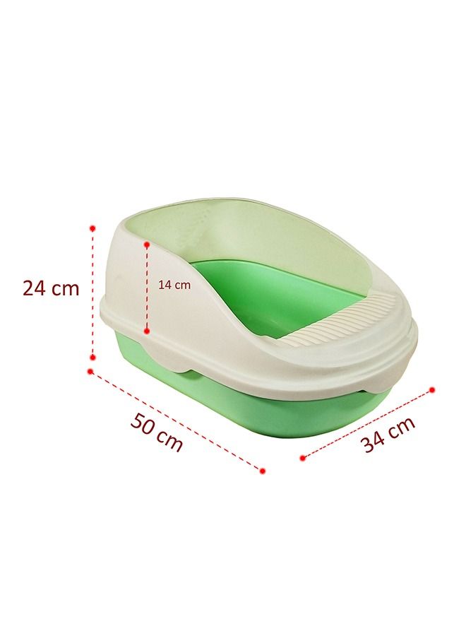 MAJIBAO Kitten Litter Box or Tray With Plastic Scoop Covered by Side Walls & Easy to Clean  - Image 2