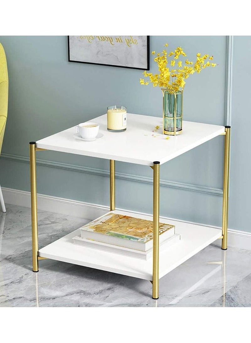 Metal bedside coffee table end side table desk nordic marble glass home sofa tables light luxury living room side table - Image 2