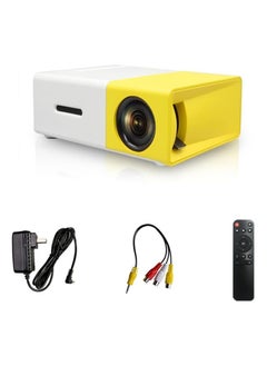 Arabest Mini Projector, Portable LED Projector, Smart Home Projector, 1080P Outdoor Projector, Movie Projector Compatible with HDMI, USB, TF Card, AV, Controller