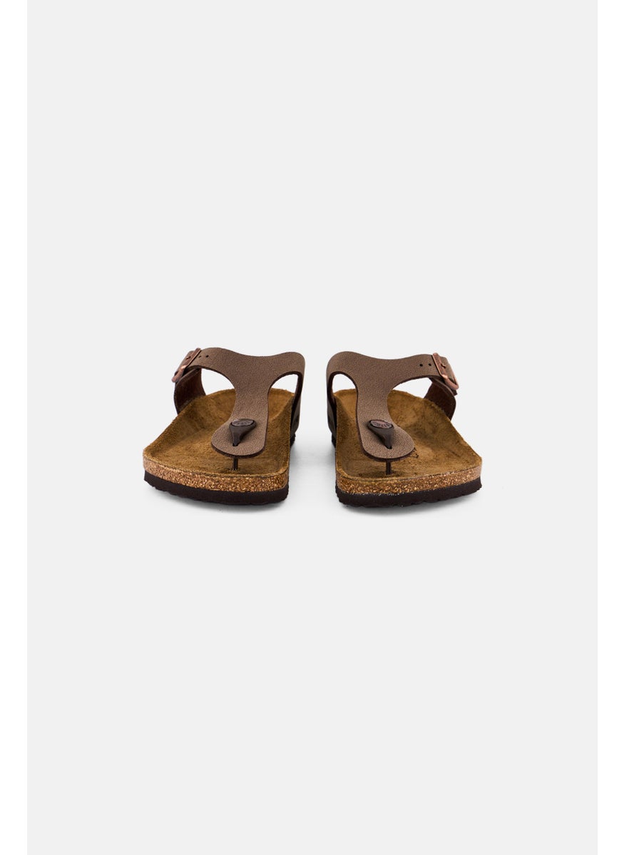 BIRKENSTOCK Kids Girl Slip On Cork Sandals, Brown  - Image 2