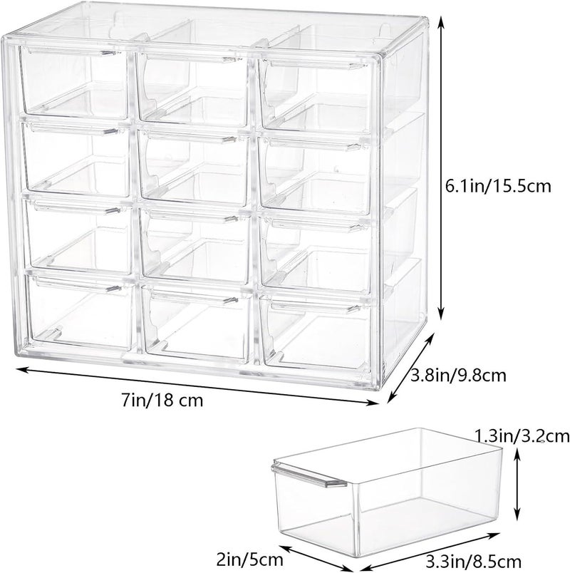 Drawer-Type Dust-Proof Instant Milk Tea Strip Tea Bag Storage Box Coffee Capsule Finishing Office Desktop Storage Transparent - Image 1