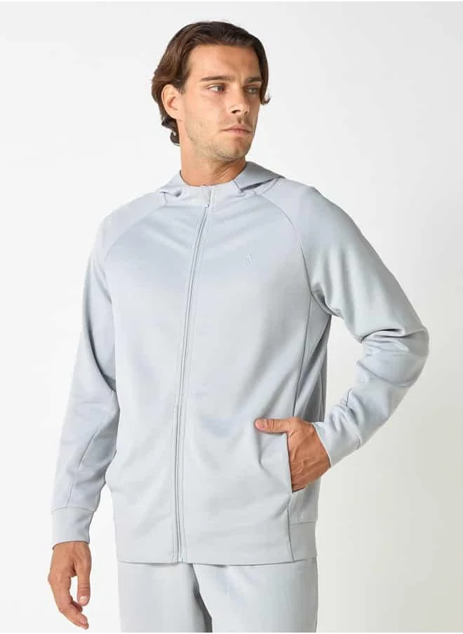 ADOT by Splash Zip Through Hoodie with Long Sleeves and Pockets