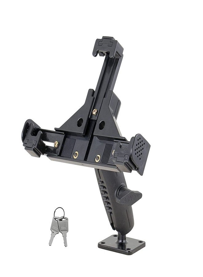 ARKON Mounts Robust Locking Phone Mount with 4-Hole Metal AMPS Drill Base - Image 1