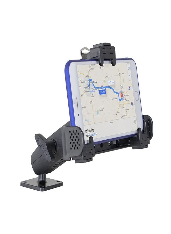 ARKON Mounts Robust Locking Phone Mount with 4-Hole Metal AMPS Drill Base - Image 2