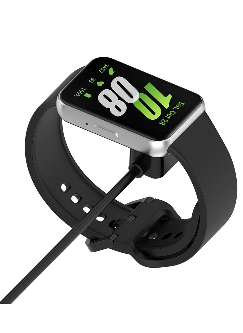 Generic - Compatible for Samsung Galaxy Fit3 Charger 3.3ft Type-C Charging Cable Magnetic Charger for Samsung Galaxy Fit 3 SM-R390 Smartwatch (Black) - Image 1