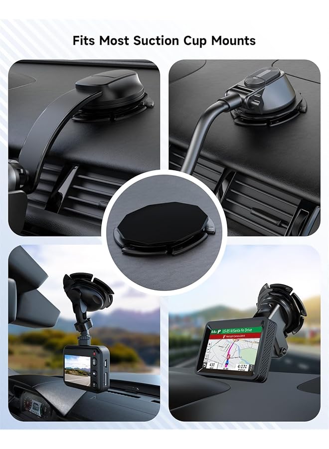 Excefore Dashboard Pad Mounting Disk - 80Mm Adhesive Suction Disc For Car Phone Mount Holder, Wireless Car Charger, Gps, Dash Cam - Image 2