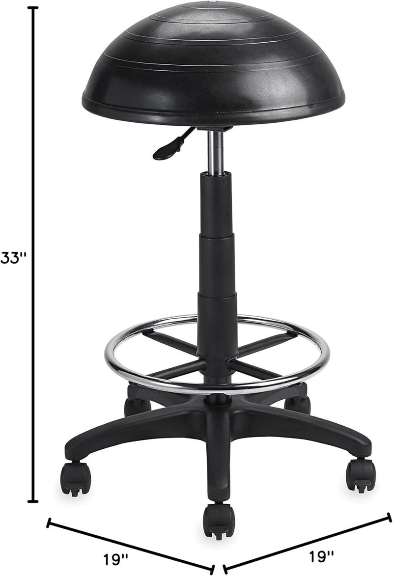 Gaiam Gaiam Balance Ball Chair Stool HalfDome Stability Ball Adjustable Tall Office - Image 2
