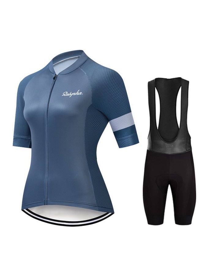 Hot New Gradient Color Summer Breathable Cycling Jersey Short-sleeved Suit Road Bike Mountain Road Bike Equipment