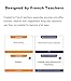 Docdeer 500 French Phrases Flash Cards Flashcards for Adults Beginners Learn French Phrases for Beginners - Image 4