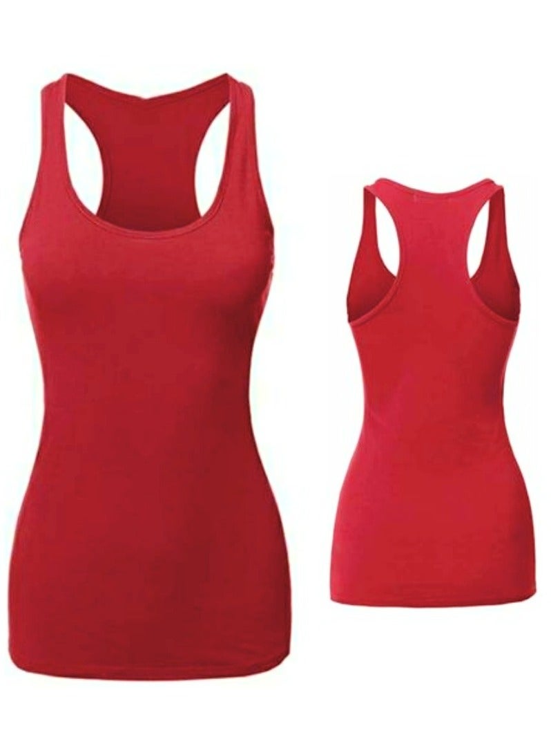 Dabbagh Women cotton blend basic top tank body shirt