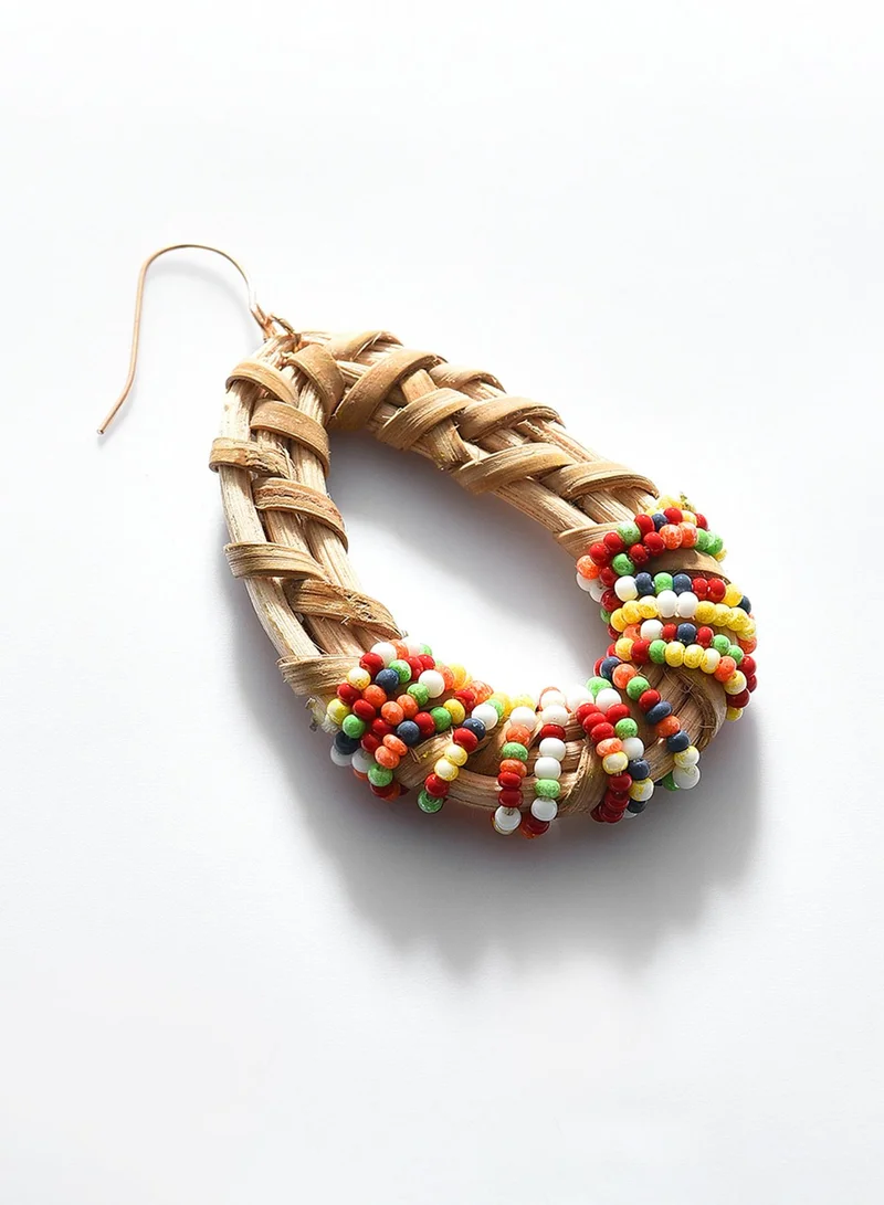 SOHI Teardrop Artificial Drop Earring Jewellery
