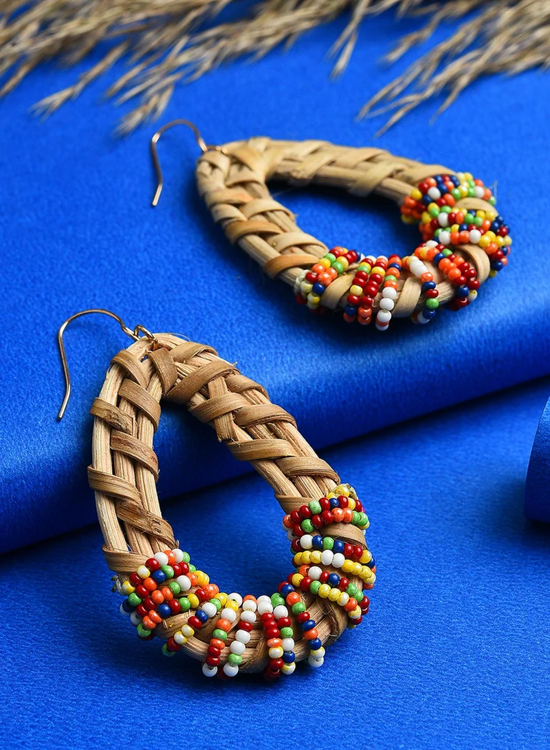 SOHI Teardrop Artificial Drop Earring Jewellery