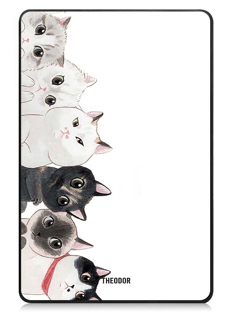 Theodor Protective Flip Case For Lenovo Tab M8 (4th Gen) - 2023 With Trifold Stand Auto Wake Sleep Shockproof Cover cute cats copy - Image 1