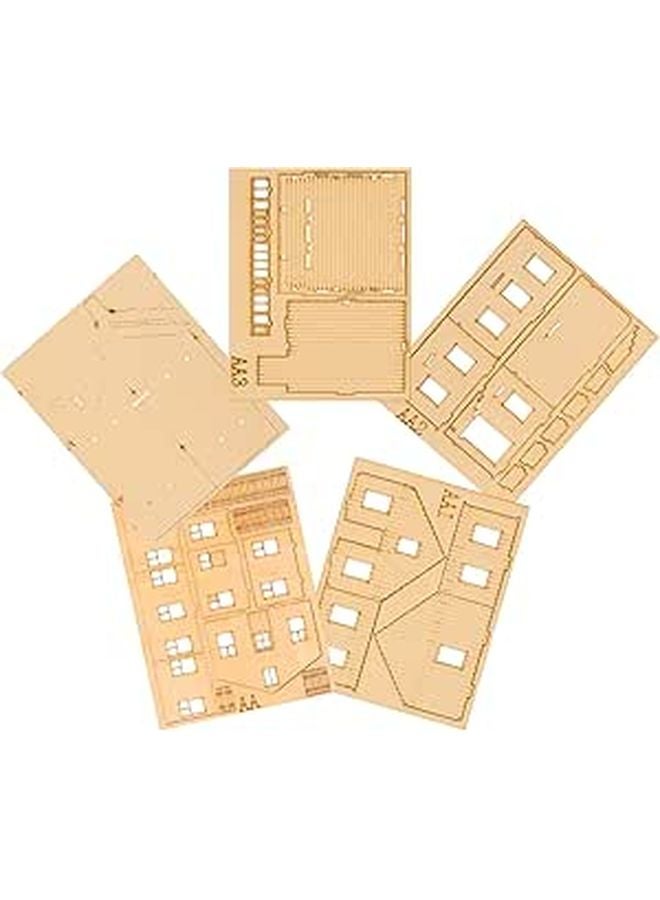 72 Piece DIY Two Level Southeast Asian Building Model Educational STEM Craft Puzzle - Image 1