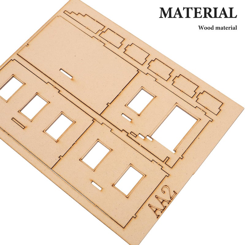 72 Piece DIY Two Level Southeast Asian Building Model Educational STEM Craft Puzzle - Image 3