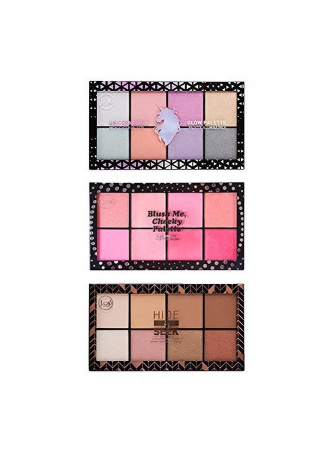 J.Cat Beauty - 8 Square Palette Hide & Seek Contour & Highlight Palette - Image 1